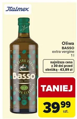 Oliwa extra vergine promocja w Carrefour