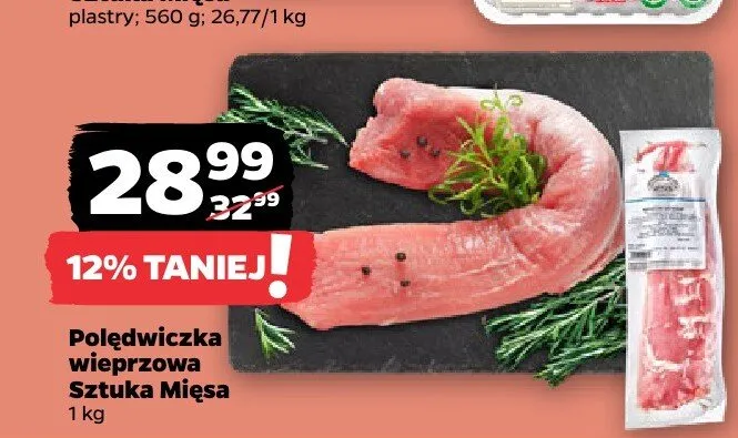 Polędwiczka wieprzowa Sztuka Mięsa promocja w Netto