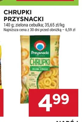 Chrupki zielona cebulka Przysnacki promocja w Stokrotka