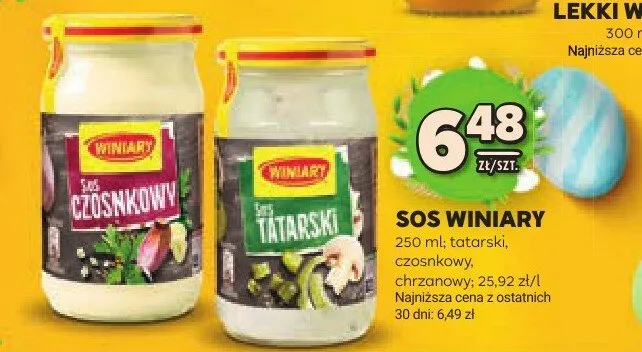 Sos tatarski, czosnkowy, chrzanowy promocja w Stokrotka
