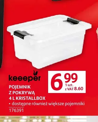 Pojemnik z pokrywą 4 l Kristallbox Keeeper promocja w Selgros