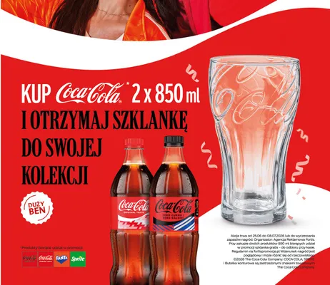 Napój gazowany Coca-Cola Original Taste promocja w Duży Ben