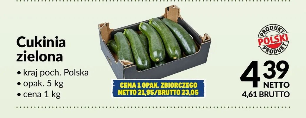 Cukinie zielone promocja w Makro