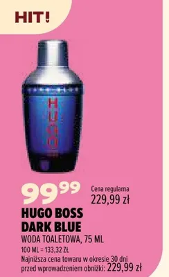 Woda toaletowa Hugo Boss Dark Blue promocja w Drogerie Natura