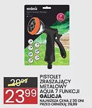 Pistolet zraszający metalowy Aqua 7 funkcji Galicja promocja w Wafelek