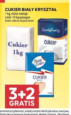 Cukier biały kryształ Sweet Family promocja w Stokrotka
