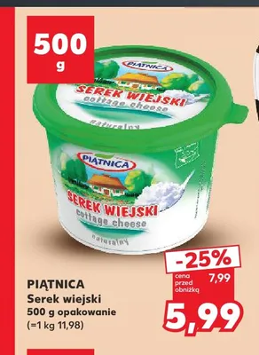 Serek wiejski Piątnica promocja w Kaufland