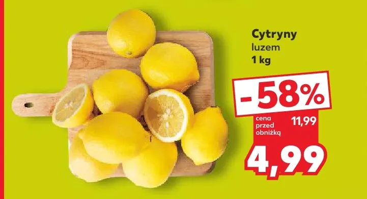 Cytryny luzem promocja w Kaufland