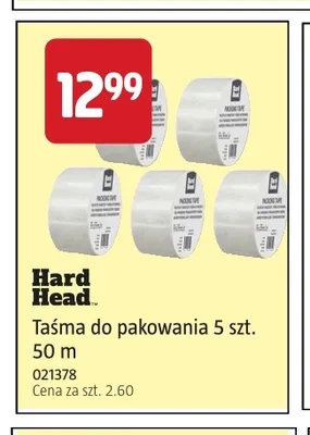 Taśma do pakowania 5-pak 50 m Hard Head promocja w Jula