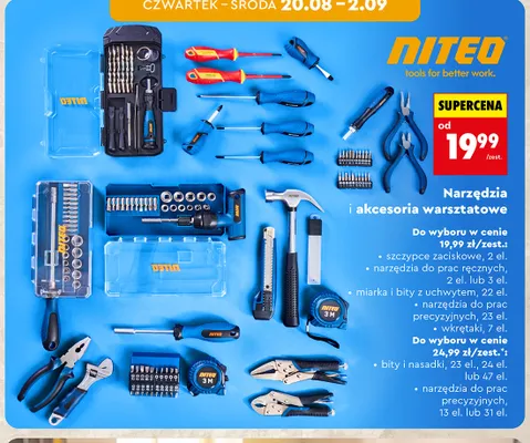 Szczypce zaciskowe Niteo promocja w Biedronka