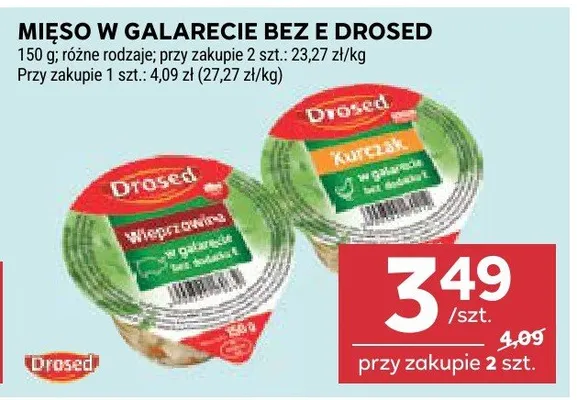 Mięso w galarecie Drosed wieprzowe promocja w Stokrotka