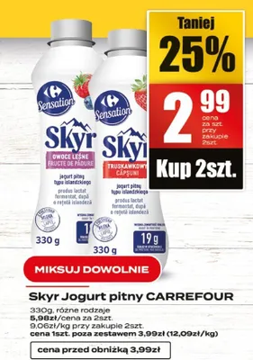Jogurt pitny promocja w Supeco