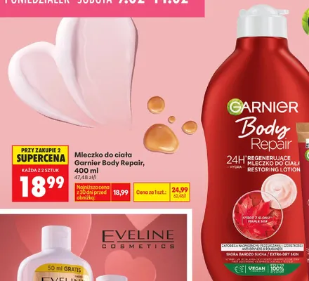 Mleczko do ciała Body Repair promocja w Biedronka