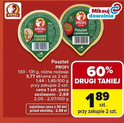 Pasztet Profi firmowy promocja w Carrefour