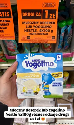 Deserek Yogolino różne rodzaje promocja w Biedronka