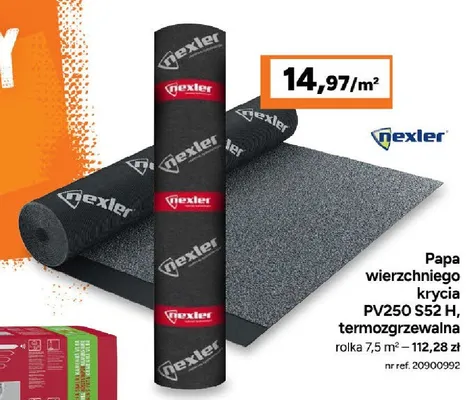 Papa wierzchniego krycia Nexler PV250 S52 H termozgrzewalna promocja w Bricoman