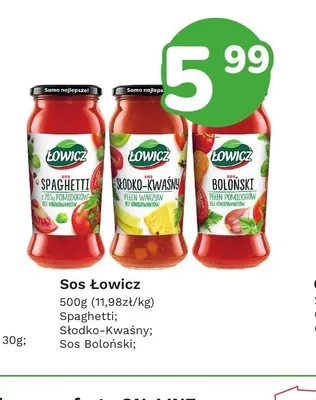 Sos Łowicz Słodko-Kwaśny promocja w Limonka