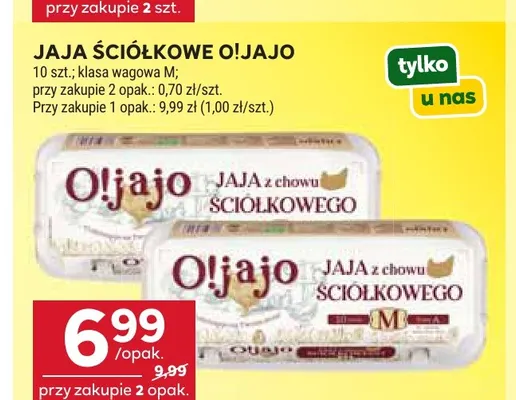 Jajka kurze ściółkowe O!jajo promocja w Stokrotka