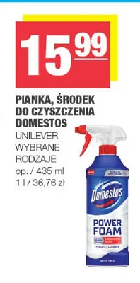 Pianka do czyszczenia Domestos promocja w SPAR