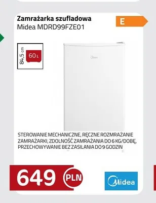 Zamrażarka szufladowa Midea MDRD99FZE01 promocja w kakto.pl