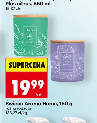 Świeca Aroma Home promocja w Biedronka
