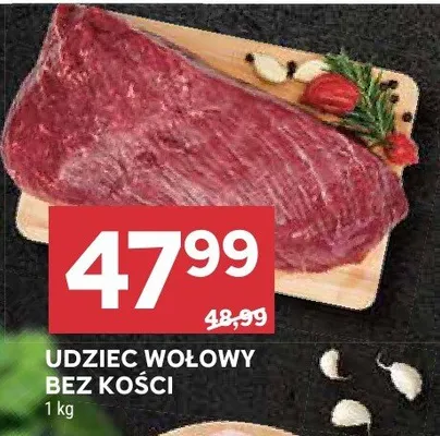 Udziec wołowy bez kości promocja w Stokrotka