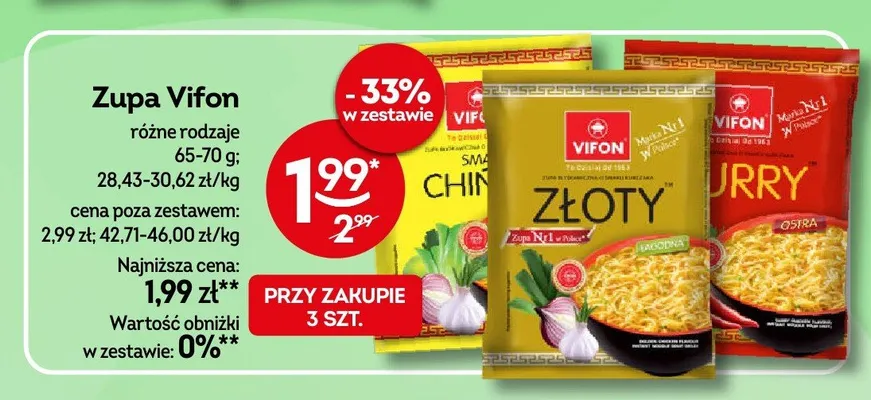 Zupa błyskawiczna Vifon curry promocja w Żabka