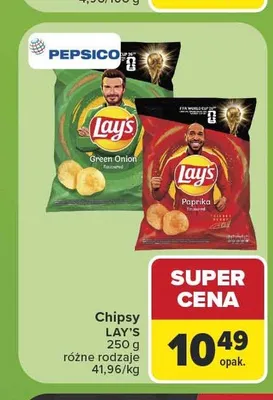 Chipsy Lay's Green Onion promocja w Carrefour