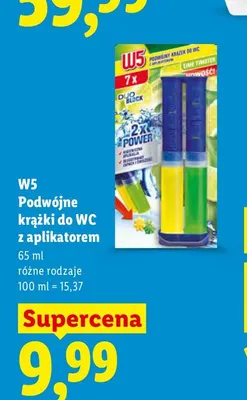 Podwójne krążki do WC z aplikatorem W5 promocja w Lidl