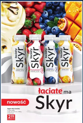 Jogurt pitny skyr mango-marakuja Łaciate promocja w Makro