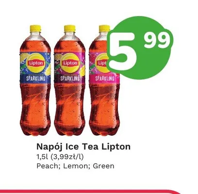 Napój Ice Tea Peach Lipton promocja w Limonka