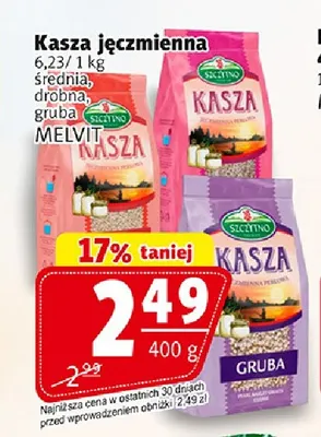 Kasza jęczmienna średnia Melvit promocja w Prim Market