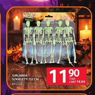 Girlanda szkielety 152 cm promocja w Selgros