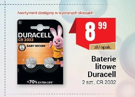 Baterie litowe Duracell CR 2032 promocja w Premium Nasz Sklep