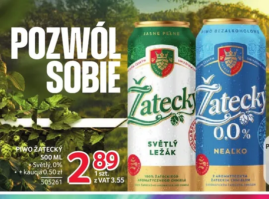 Piwo bezalkoholowe Žatecký Nealko promocja w Selgros