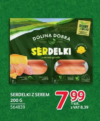 Serdelki z serem Dolina Dobra promocja w Selgros