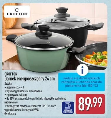 Garnek energooszczędny 24cm promocja w Aldi