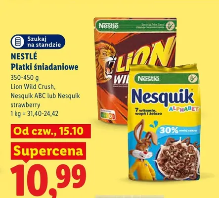 Płatki śniadaniowe Nestlé Nesquik ABC promocja w Lidl