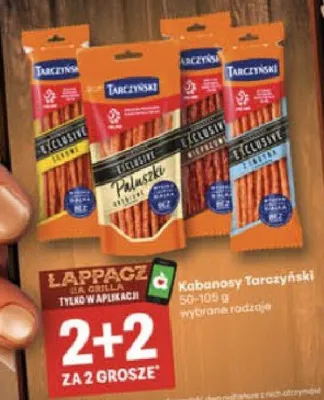 Kabanosy Tarczyński Exclusive Serowe promocja w Delikatesy Centrum