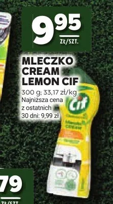 Mleczko do czyszczenia Cif Cream Lemon promocja w Stokrotka