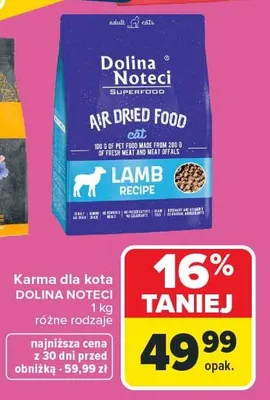 Karma dla kota DOLINA NOTECI różne rodzaje promocja w Carrefour Market