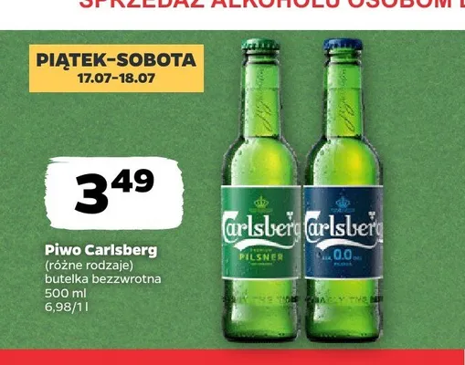 Piwo bezalkoholowe Carlsberg promocja w Netto