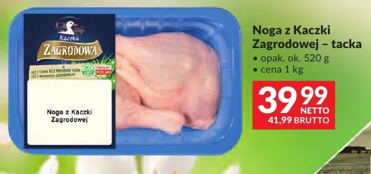 Noga z Kaczki Zagrodowej tacka promocja w Makro