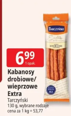 Kabanosy drobiowe/wieprzowe promocja w Leclerc
