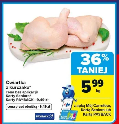Ćwiartka z kurczaka promocja w Carrefour