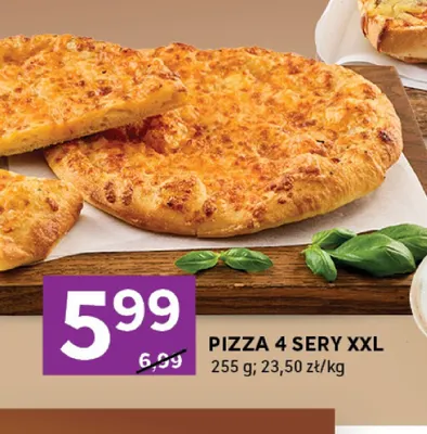 Pizza 4 sery XXL promocja w Stokrotka