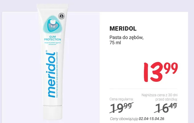 Pasta do zębów promocja w Rossmann