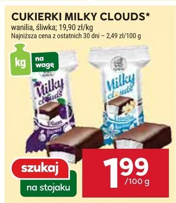 Cukierki wanilia, śliwka promocja w Stokrotka