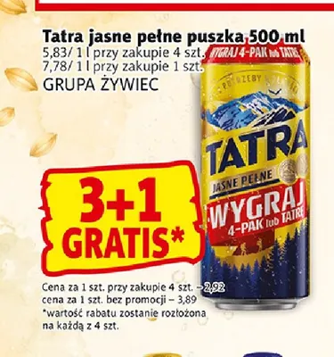 Piwo Tatra promocja w Prim Market