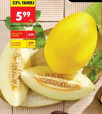 Melon żółty promocja w Biedronka